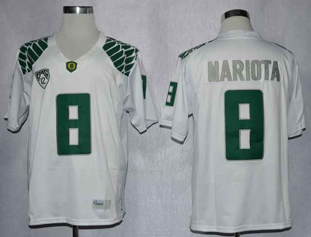 Marcus Mariota Oregon Ducks white Limited jersey