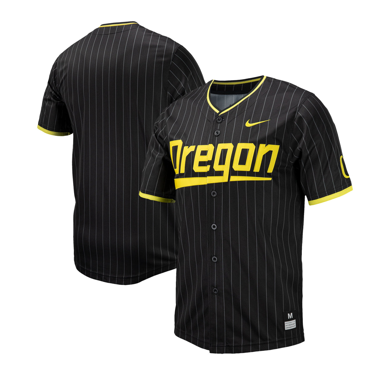 Pinstripe Oregon Ducks black jersey