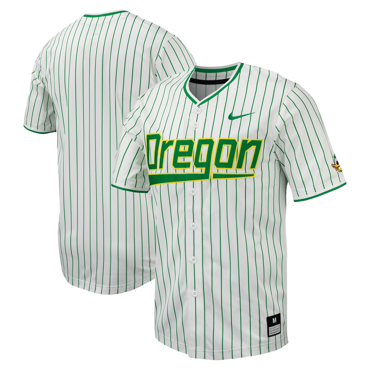 Pinstripe Oregon Ducks white jersey