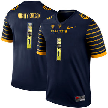 Spring Oregon Ducks navy Elite jersey