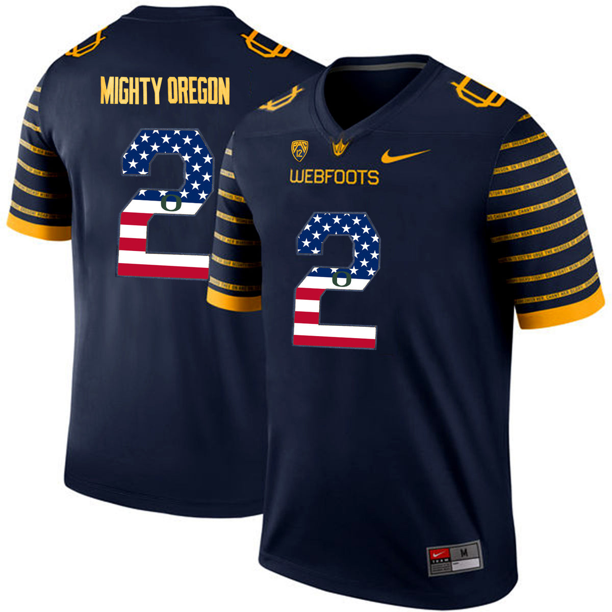 Spring Oregon Ducks navy Game jersey