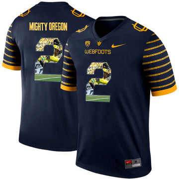 Spring Oregon Ducks navy Elite jersey