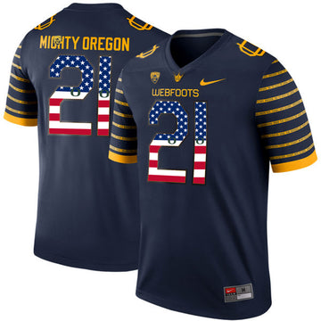 Spring Oregon Ducks navy Game jersey