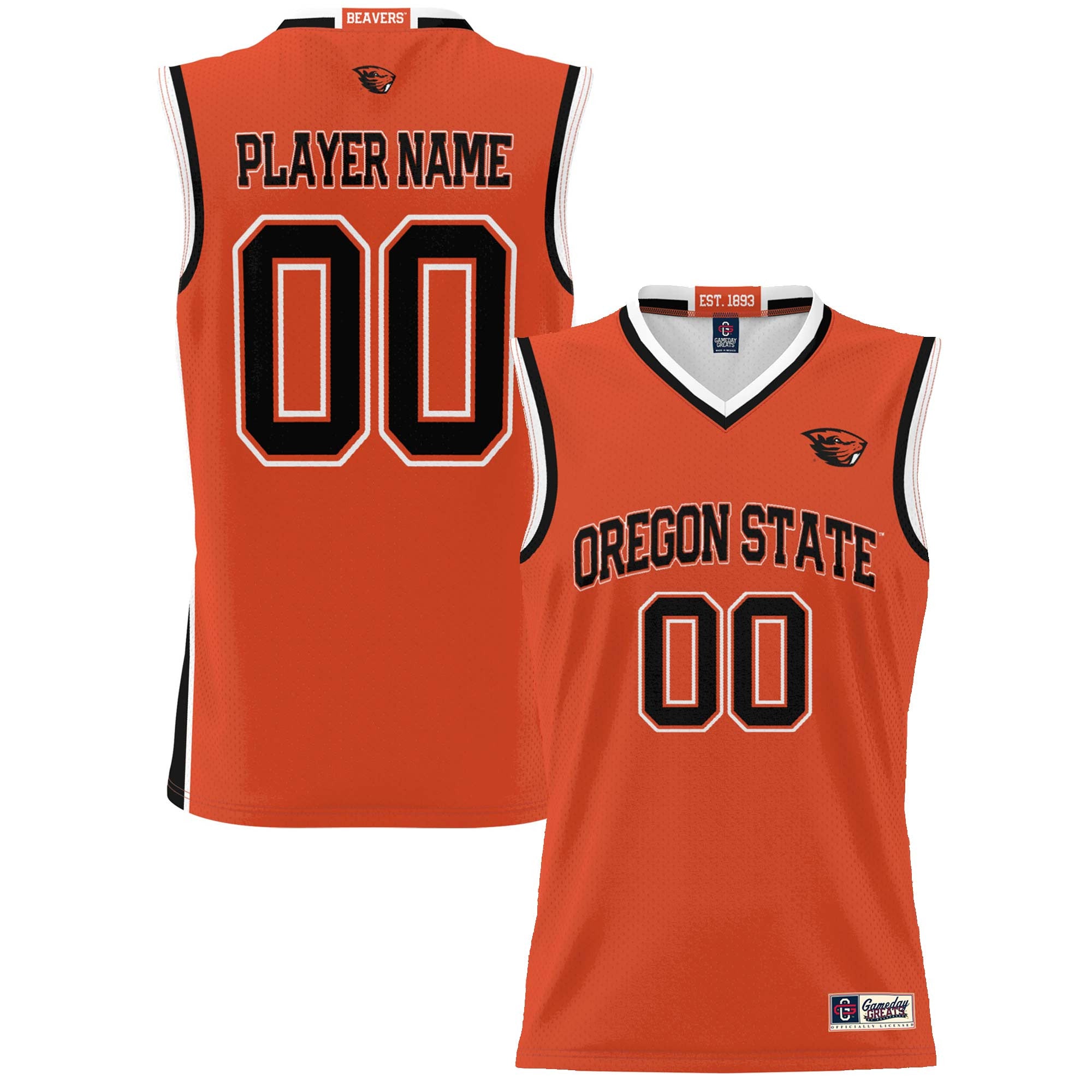 Oregon State Beavers orange jersey