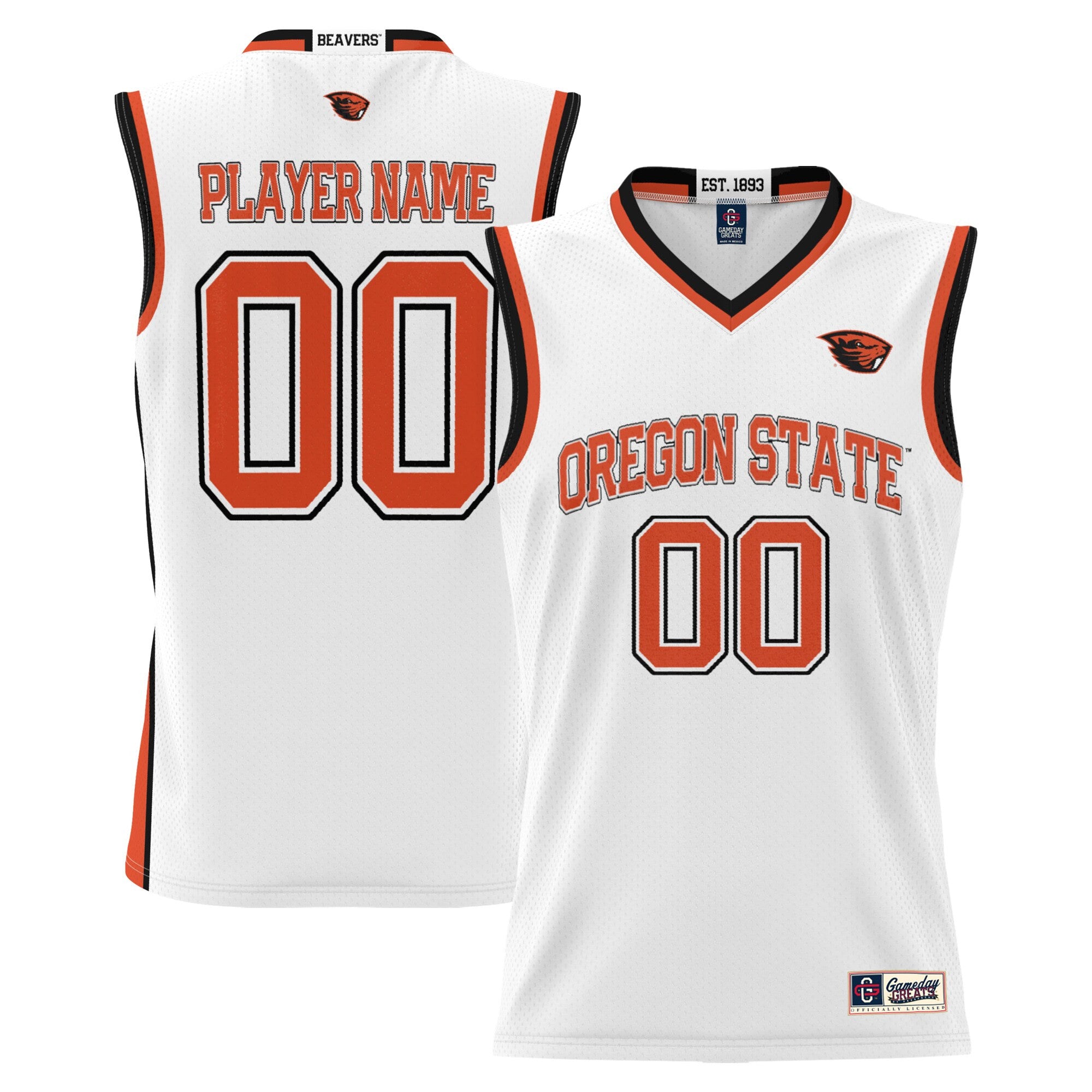 Oregon State Beavers white jersey