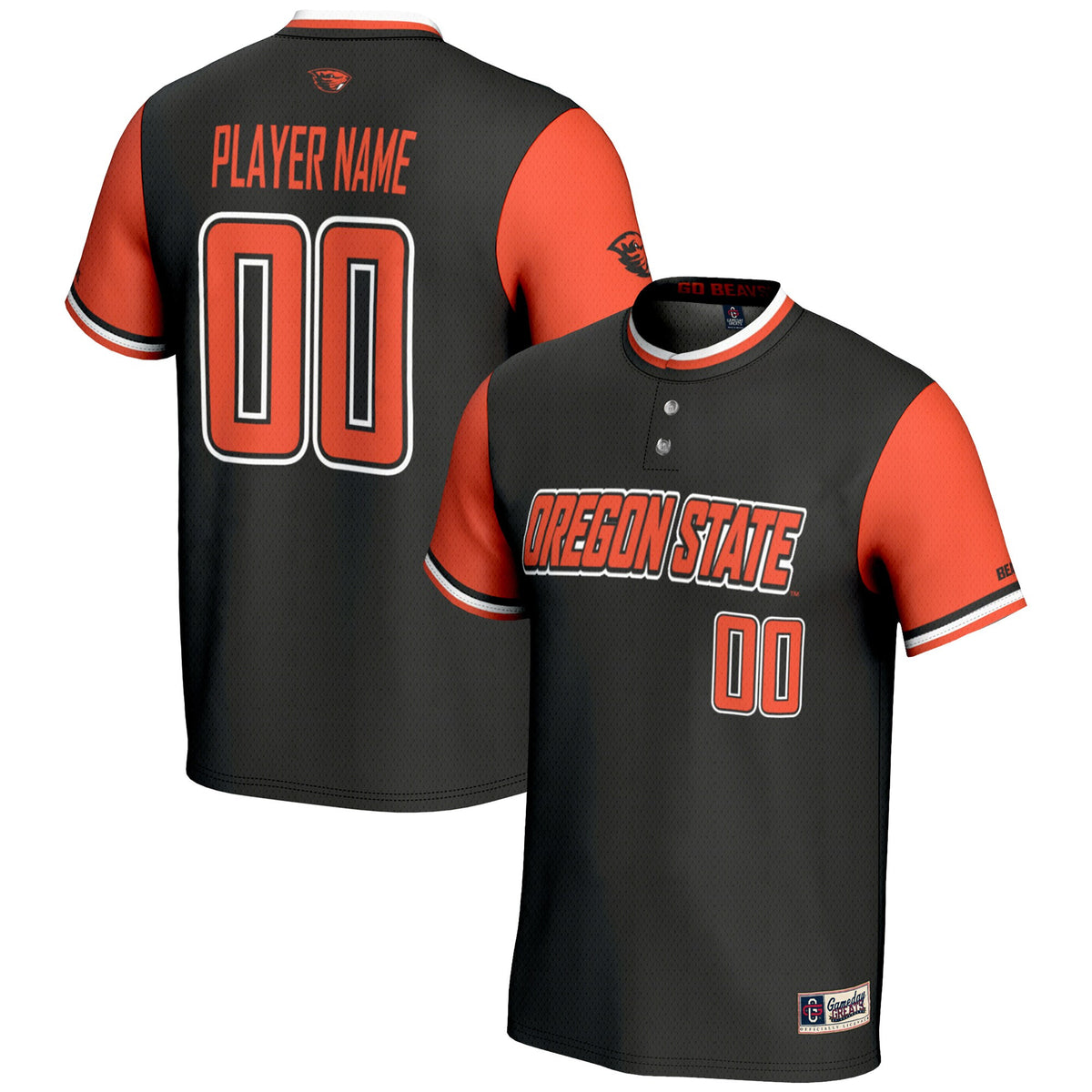 Softball Oregon State Beavers black jersey