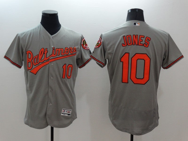 Adam Jones Baltimore Orioles grey jersey