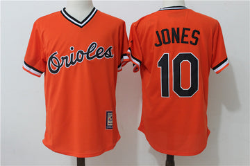 Adam Jones Baltimore Orioles orange Throwback jersey