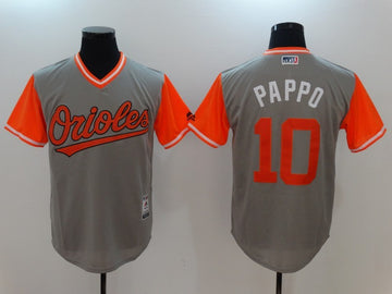 Adam Jones Pappo Baltimore Orioles gray jersey