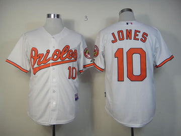 Jones Baltimore Orioles white jersey