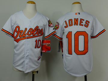 Jones Baltimore Orioles white jersey