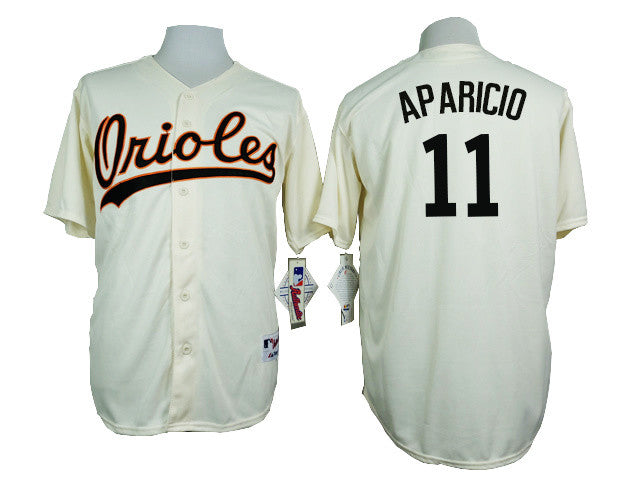 Luis Aparicio Baltimore Orioles cream Throwback jersey