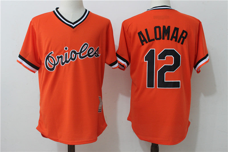 Roberto Alomar Baltimore Orioles orange Throwback jersey