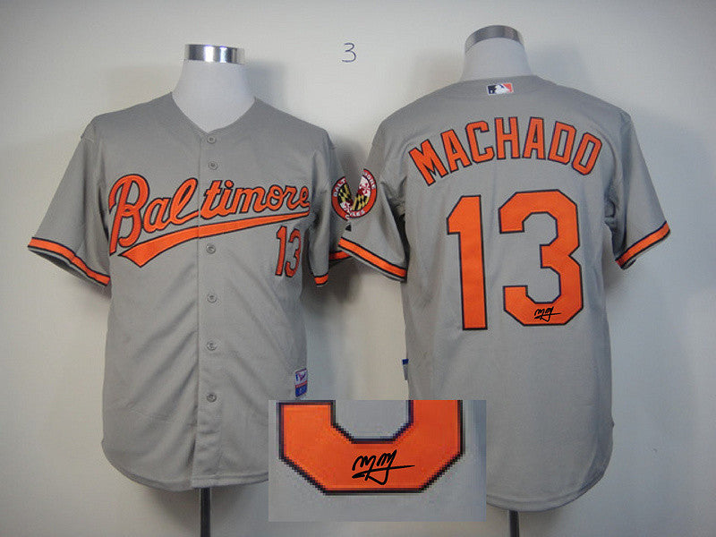 Machado Baltimore Orioles grey jersey