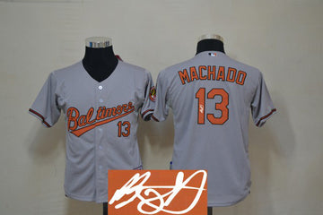 Machado Baltimore Orioles grey jersey