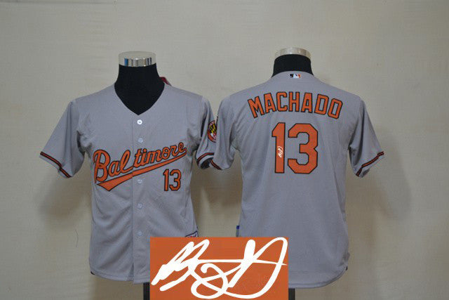 Machado Baltimore Orioles grey jersey