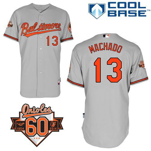 Manny Machado Baltimore Orioles grey jersey