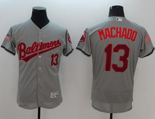 Manny Machado Baltimore Orioles grey Fashion jersey