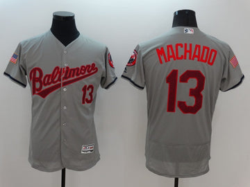 Manny Machado Baltimore Orioles grey Fashion jersey