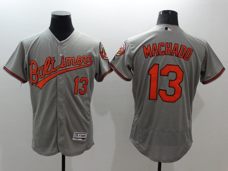 Manny Machado Baltimore Orioles grey jersey