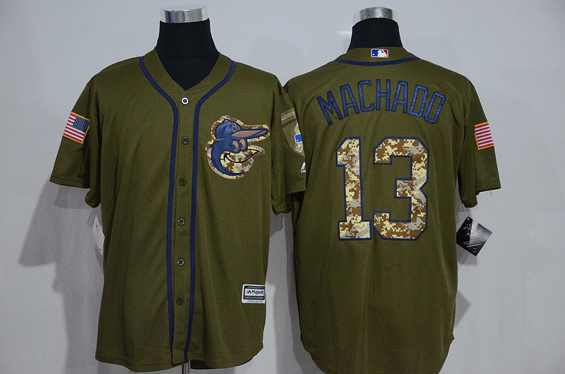 Manny Machado Baltimore Orioles olive jersey