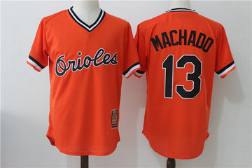 Manny Machado Baltimore Orioles orange Cooperstown jersey