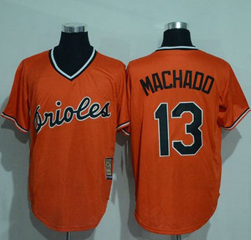 Manny Machado Baltimore Orioles orange Cooperstown jersey