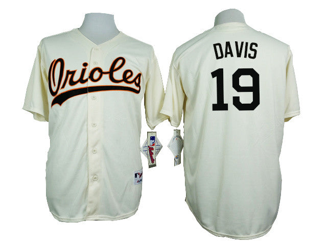 Chris Davis Baltimore Orioles cream Throwback jersey