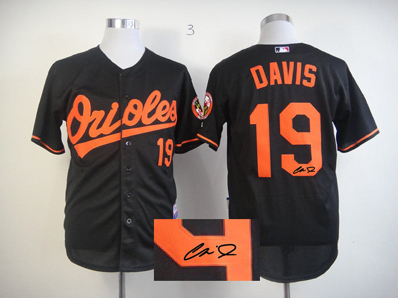 Davis Baltimore Orioles black jersey