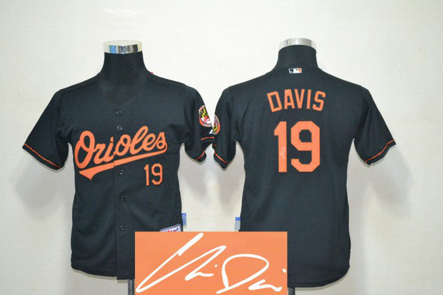 Davis Baltimore Orioles black jersey