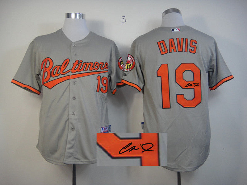 Davis Baltimore Orioles grey jersey
