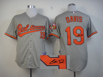 Davis Baltimore Orioles grey jersey