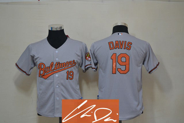 Davis Baltimore Orioles grey jersey