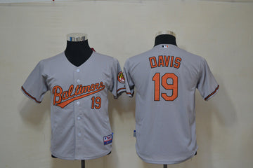 Davis Baltimore Orioles grey jersey