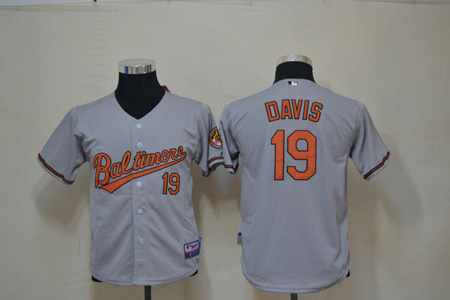 Davis Baltimore Orioles grey jersey