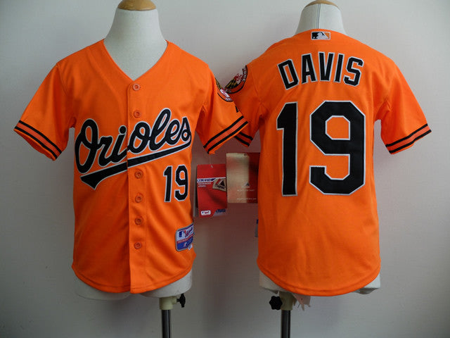 Davis Baltimore Orioles orange jersey
