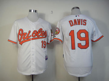 Davis Baltimore Orioles white jersey