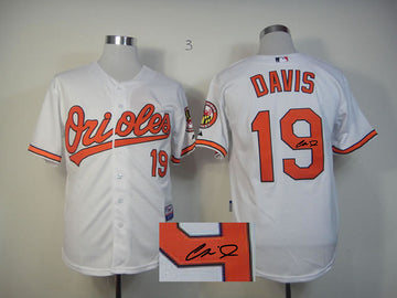 Davis Baltimore Orioles white jersey