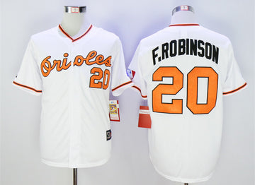 F.Robinson Baltimore Orioles white Throwback jersey