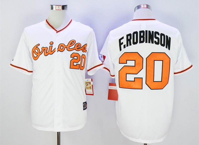F.Robinson Baltimore Orioles white Throwback jersey