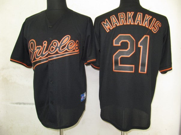 Markakis Baltimore Orioles black Fashion jersey