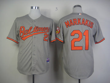 Markakis Baltimore Orioles grey jersey