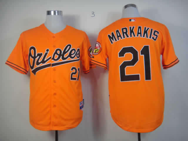 Markakis Baltimore Orioles orange jersey