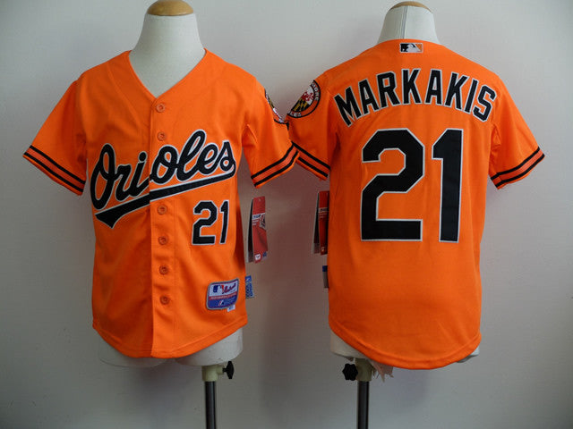 Markakis Baltimore Orioles orange jersey