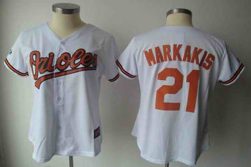 Markakis Baltimore Orioles white jersey