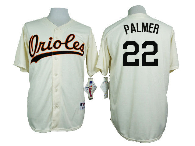 Jim Palmer Baltimore Orioles cream Throwback jersey