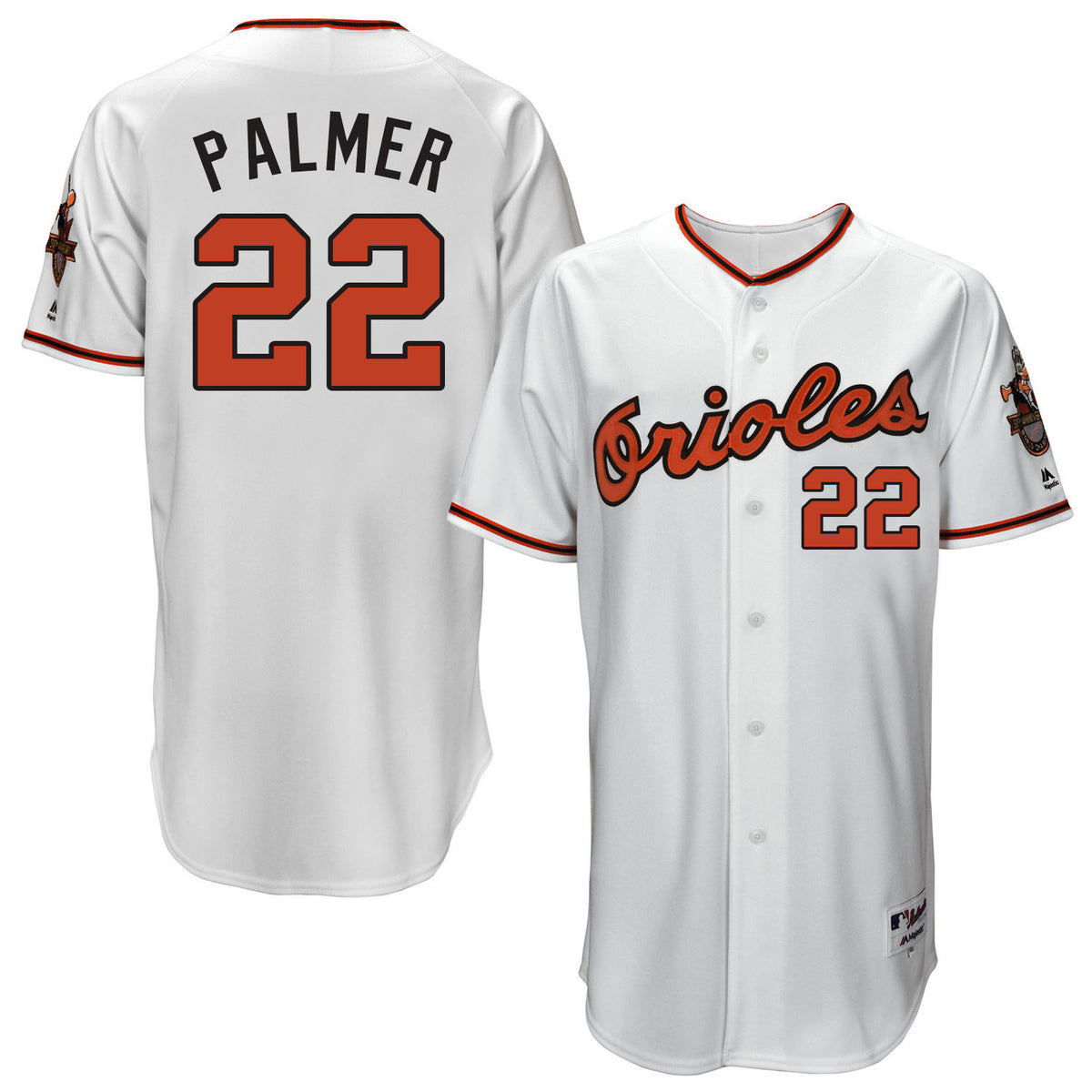 Jim Palmer Baltimore Orioles white Throwback jersey