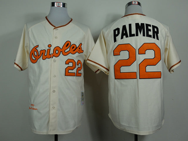 Palmer Baltimore Orioles cream Throwback jersey