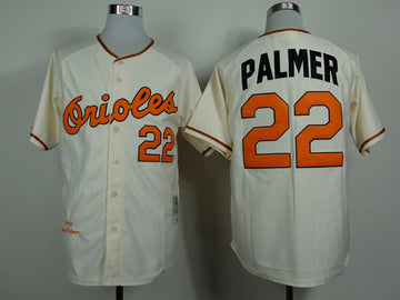 Palmer Baltimore Orioles cream Throwback jersey