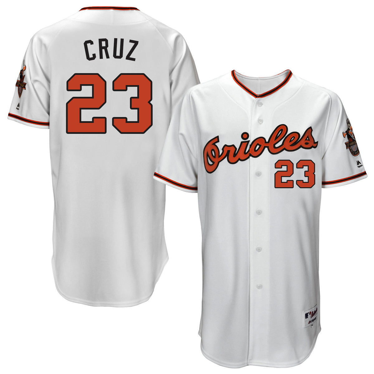 Nelson Cruz Baltimore Orioles white Throwback jersey